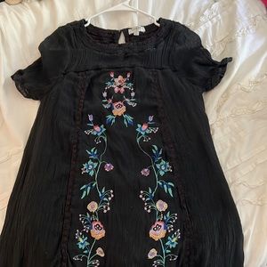black floral dress